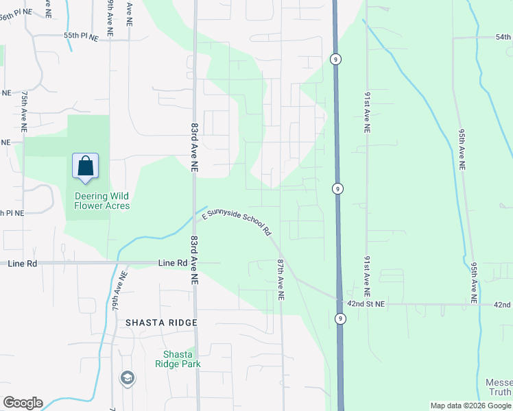 map of restaurants, bars, coffee shops, grocery stores, and more near 8503 46th Place Northeast in Marysville