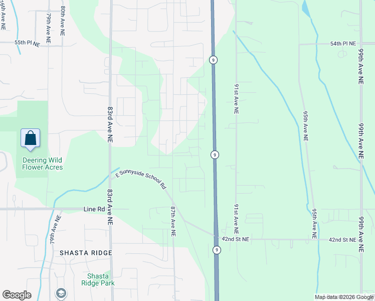 map of restaurants, bars, coffee shops, grocery stores, and more near 8755 47th Place Northeast in Marysville
