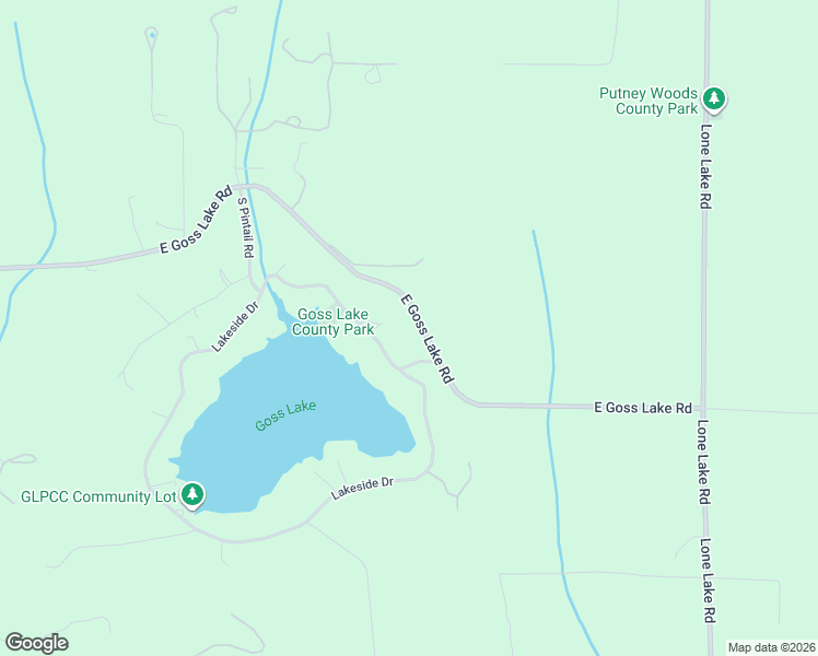 map of restaurants, bars, coffee shops, grocery stores, and more near 2594 East Goss Lake Road in Langley