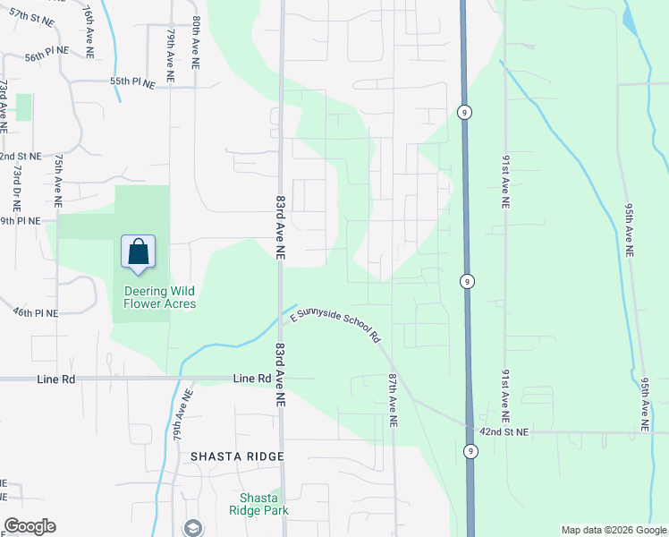 map of restaurants, bars, coffee shops, grocery stores, and more near 4733 85th Avenue Northeast in Marysville