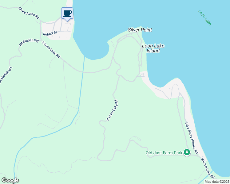 map of restaurants, bars, coffee shops, grocery stores, and more near South Loon Lake Road in Stevens County
