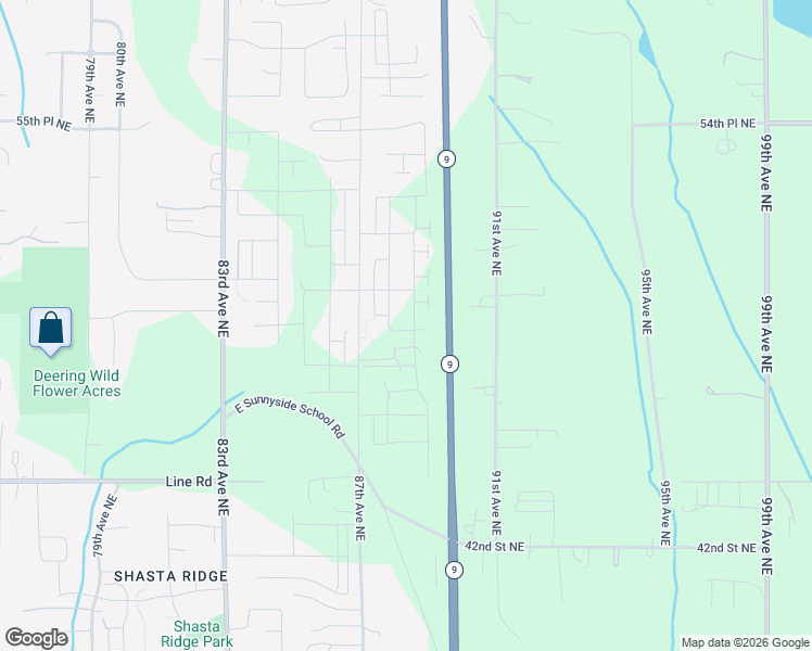 map of restaurants, bars, coffee shops, grocery stores, and more near 4927 87th Avenue Northeast in Marysville