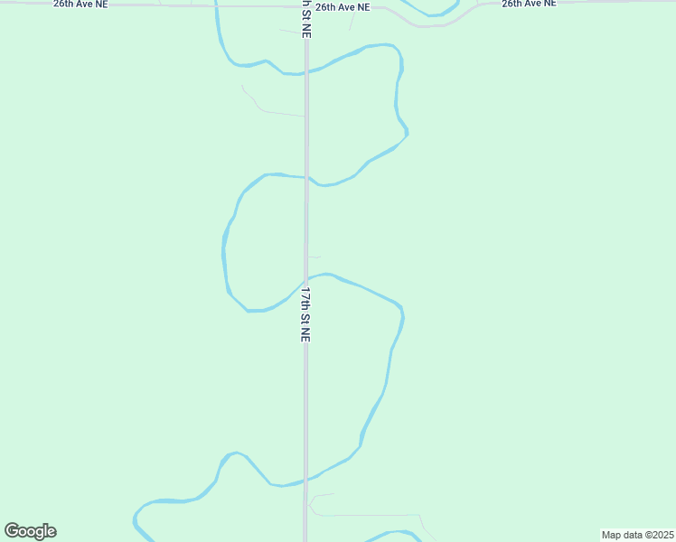 map of restaurants, bars, coffee shops, grocery stores, and more near 2542 17th Street Northeast in Manvel