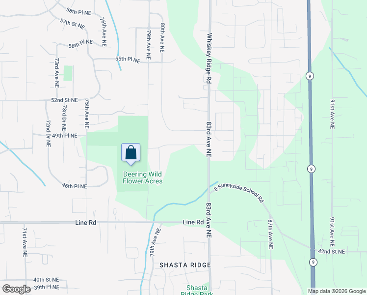 map of restaurants, bars, coffee shops, grocery stores, and more near 8103 49th Street Northeast in Marysville