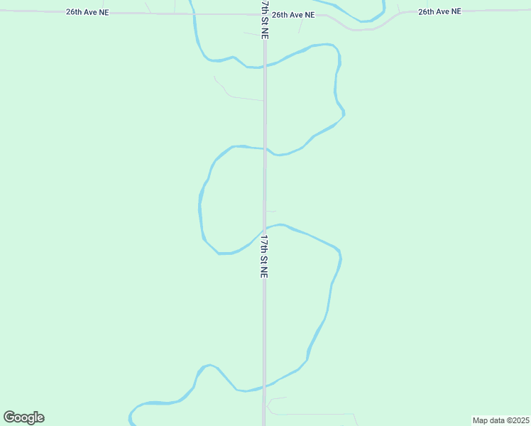 map of restaurants, bars, coffee shops, grocery stores, and more near 2542 17th Street Northeast in Manvel
