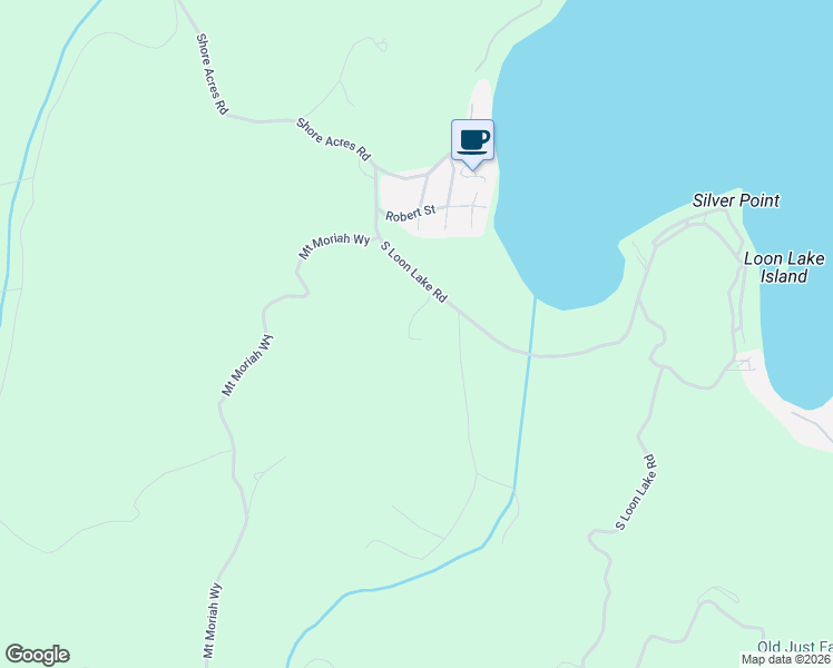 map of restaurants, bars, coffee shops, grocery stores, and more near 42994 South Loon Lake Road in Loon Lake