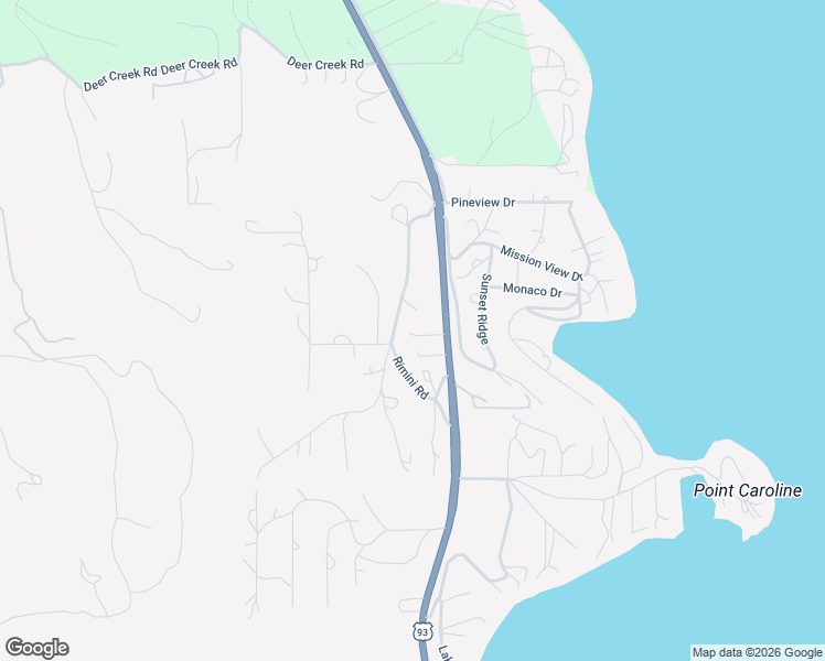 map of restaurants, bars, coffee shops, grocery stores, and more near 203 Rimini Road in Lakeside