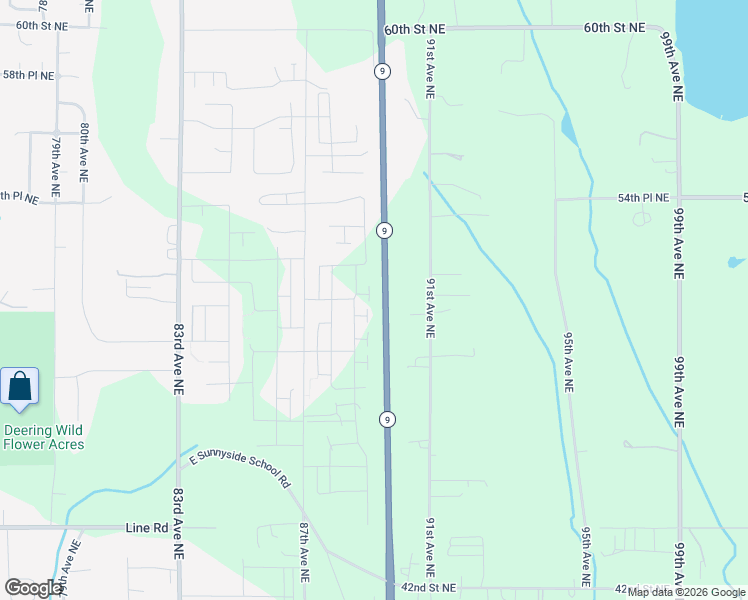 map of restaurants, bars, coffee shops, grocery stores, and more near 5131 88th Drive Northeast in Marysville