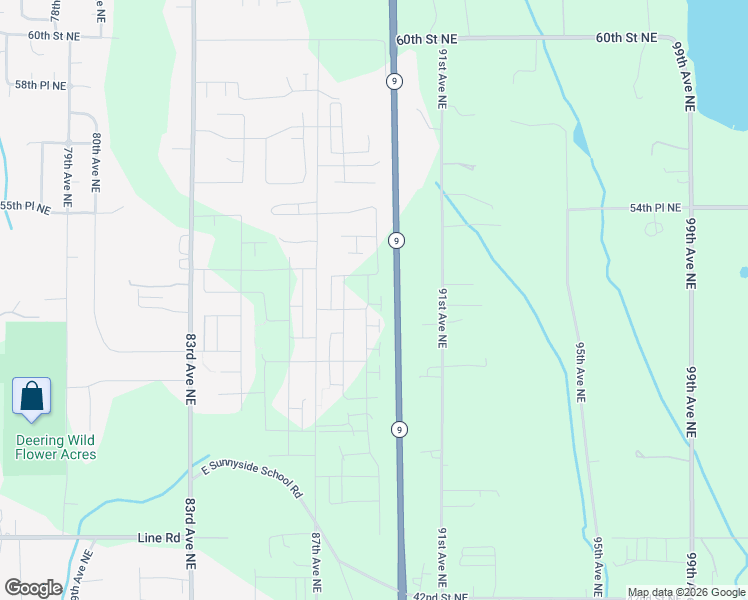 map of restaurants, bars, coffee shops, grocery stores, and more near 5159 88th Drive Northeast in Marysville
