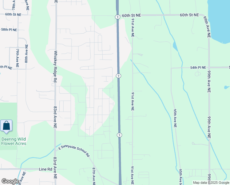 map of restaurants, bars, coffee shops, grocery stores, and more near Highway 9 in Marysville