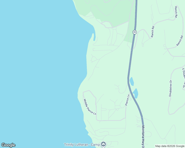 map of restaurants, bars, coffee shops, grocery stores, and more near 380 Flathead Lodge Road in Bigfork