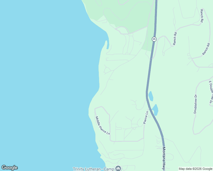 map of restaurants, bars, coffee shops, grocery stores, and more near 380 Flathead Lodge Road in Bigfork