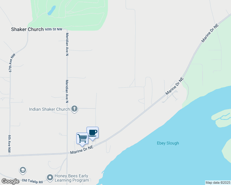 map of restaurants, bars, coffee shops, grocery stores, and more near 404 54th Street Northeast in Tulalip Bay