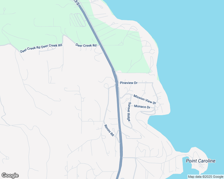 map of restaurants, bars, coffee shops, grocery stores, and more near 105 Rimini Road in Lakeside