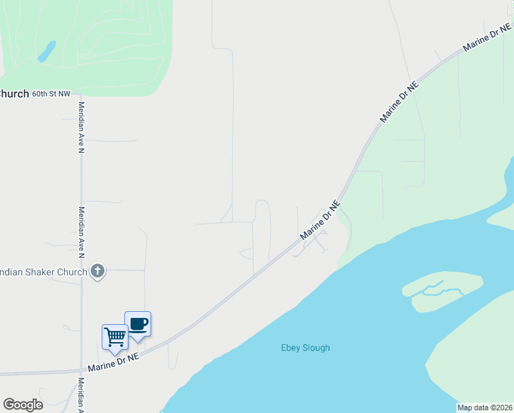 map of restaurants, bars, coffee shops, grocery stores, and more near 729 Tulalip Road in Marysville