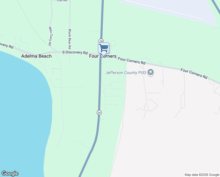 map of restaurants, bars, coffee shops, grocery stores, and more near 6062 State Route 20 in Port Townsend