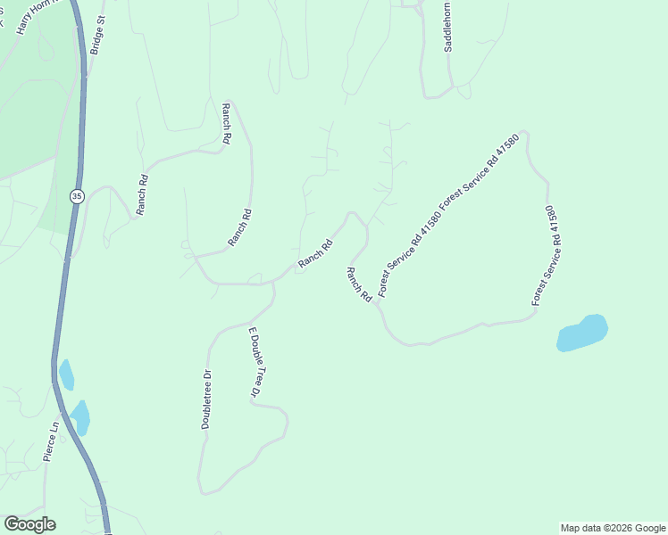 map of restaurants, bars, coffee shops, grocery stores, and more near 604 The Ranch Road in Bigfork
