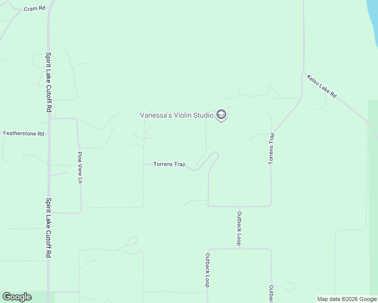 map of restaurants, bars, coffee shops, grocery stores, and more near 68 Outback Court in Spirit Lake