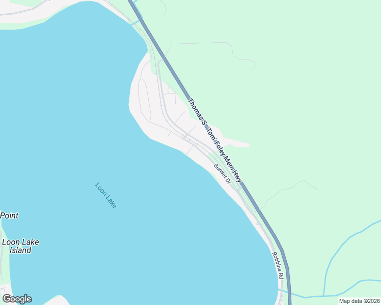 map of restaurants, bars, coffee shops, grocery stores, and more near 40271 Sunset Drive in Loon Lake