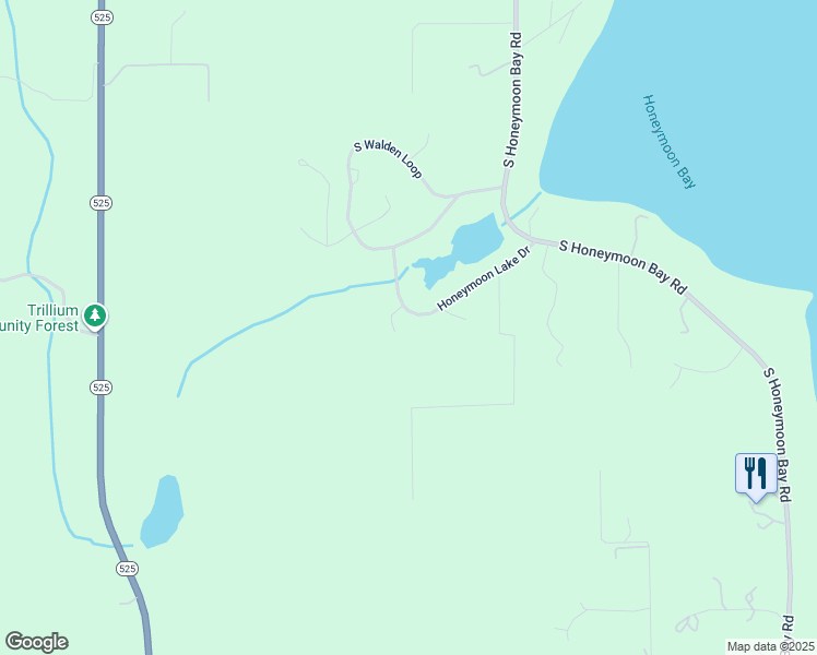 map of restaurants, bars, coffee shops, grocery stores, and more near 1124 Honeymoon Lake Drive in Greenbank