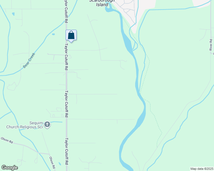 map of restaurants, bars, coffee shops, grocery stores, and more near 353 Clover Lane in Sequim
