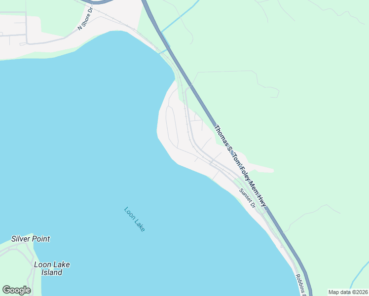 map of restaurants, bars, coffee shops, grocery stores, and more near 40252 Sunset Drive in Loon Lake