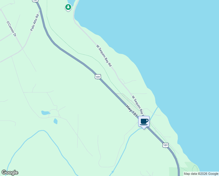 map of restaurants, bars, coffee shops, grocery stores, and more near 268200 U.S. 101 in Sequim