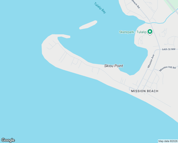 map of restaurants, bars, coffee shops, grocery stores, and more near 3626 Mission Beach Road in Tulalip Bay