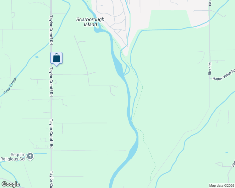 map of restaurants, bars, coffee shops, grocery stores, and more near 77 Road Less Traveled Way in Sequim