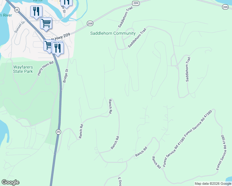 map of restaurants, bars, coffee shops, grocery stores, and more near 115 Barn Dance Trail in Bigfork