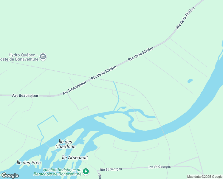 map of restaurants, bars, coffee shops, grocery stores, and more near Rue de la Fayette in Bonaventure