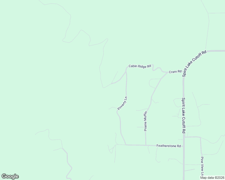 map of restaurants, bars, coffee shops, grocery stores, and more near 552 Cabin Ridge Road in Spirit Lake
