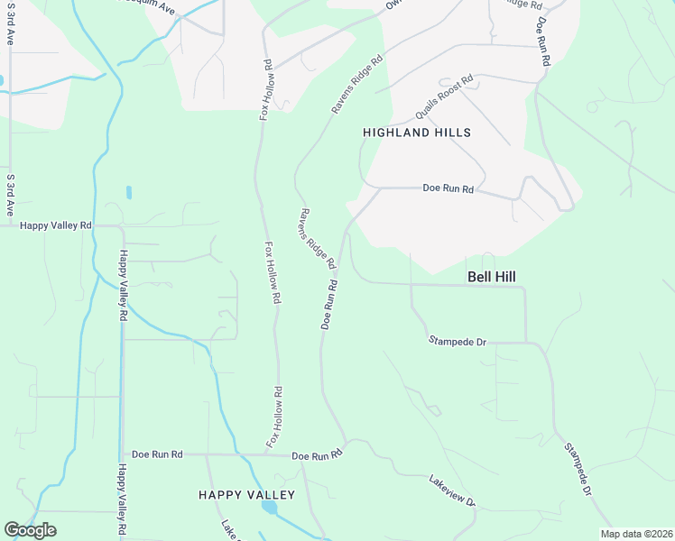 map of restaurants, bars, coffee shops, grocery stores, and more near 1592 Doe Run Road in Sequim