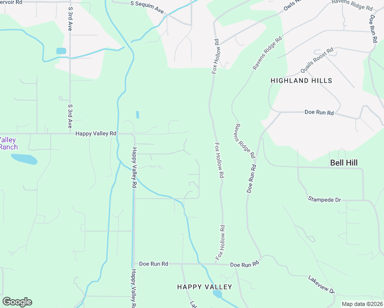 map of restaurants, bars, coffee shops, grocery stores, and more near 196 Springwater Lane in Sequim