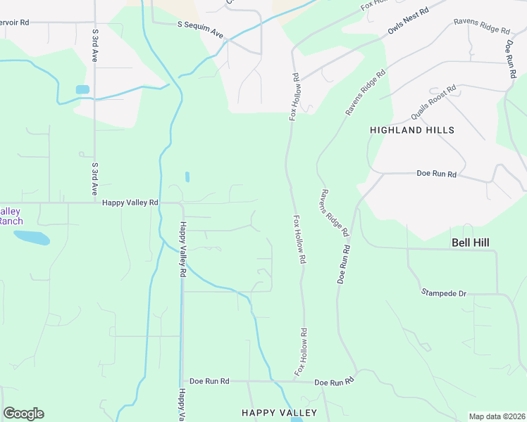 map of restaurants, bars, coffee shops, grocery stores, and more near 196 Springwater Lane in Sequim