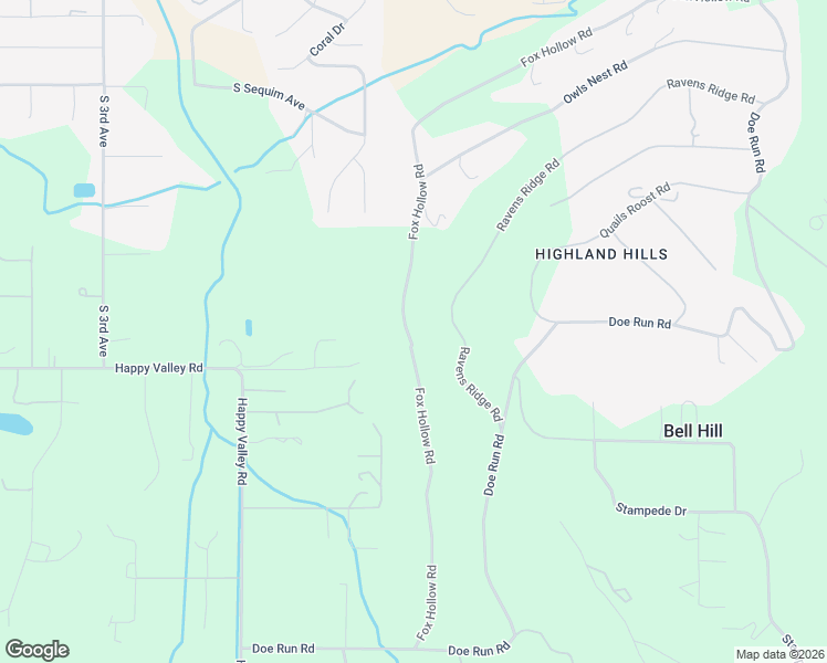 map of restaurants, bars, coffee shops, grocery stores, and more near 993 Fox Hollow Road in Sequim
