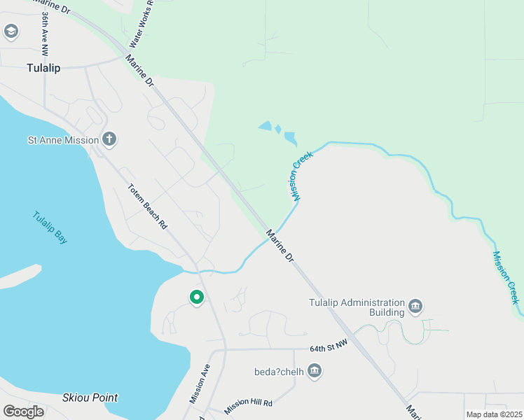 map of restaurants, bars, coffee shops, grocery stores, and more near 7019 Marine Drive in Tulalip Bay
