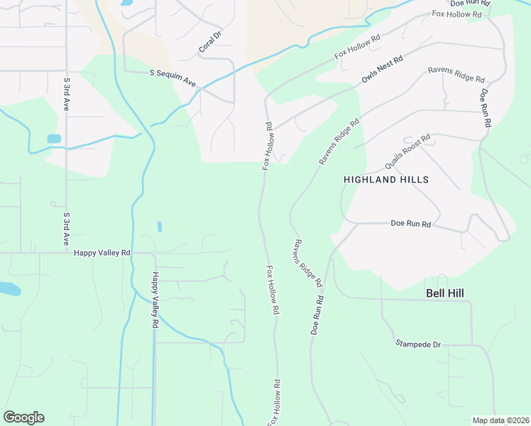 map of restaurants, bars, coffee shops, grocery stores, and more near 993 Fox Hollow Road in Sequim