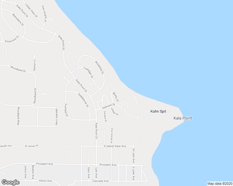 map of restaurants, bars, coffee shops, grocery stores, and more near 11 Bluffs Lane in Port Townsend