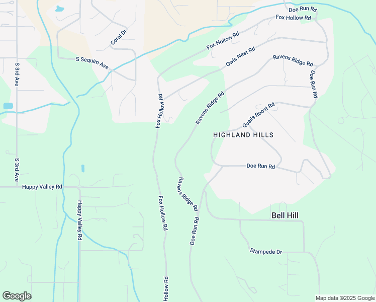 map of restaurants, bars, coffee shops, grocery stores, and more near 703 Ravens Ridge Road in Sequim