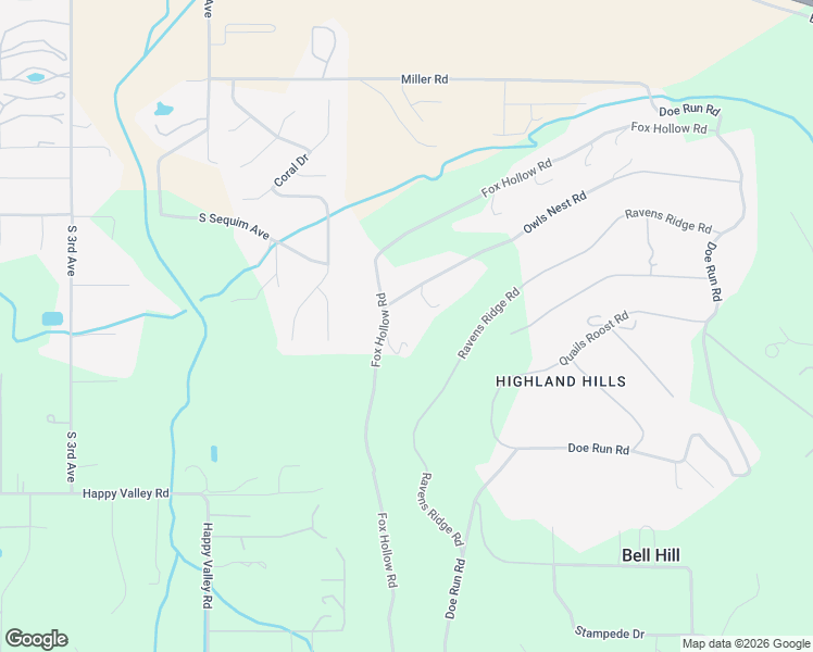 map of restaurants, bars, coffee shops, grocery stores, and more near 683 Owls Nest Road in Sequim