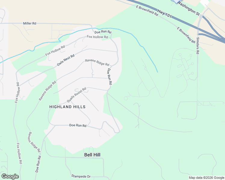 map of restaurants, bars, coffee shops, grocery stores, and more near 582 Doe Run Road in Sequim