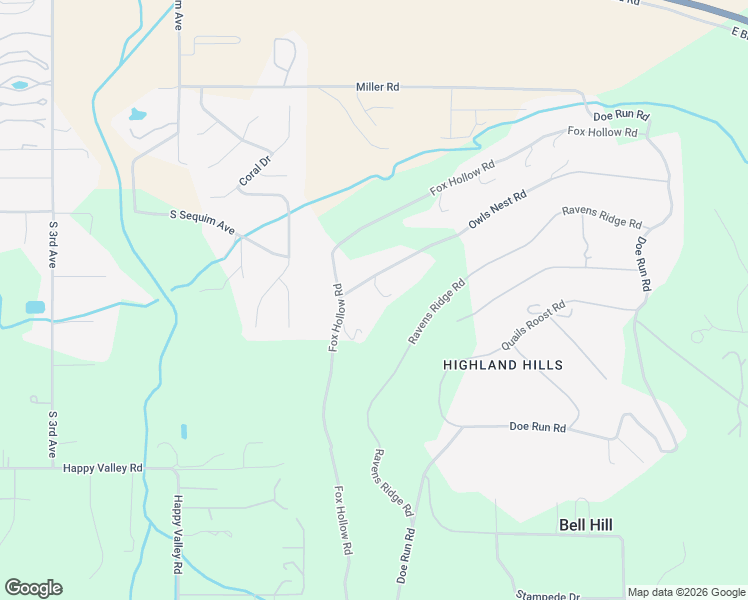 map of restaurants, bars, coffee shops, grocery stores, and more near 683 Owls Nest Road in Sequim