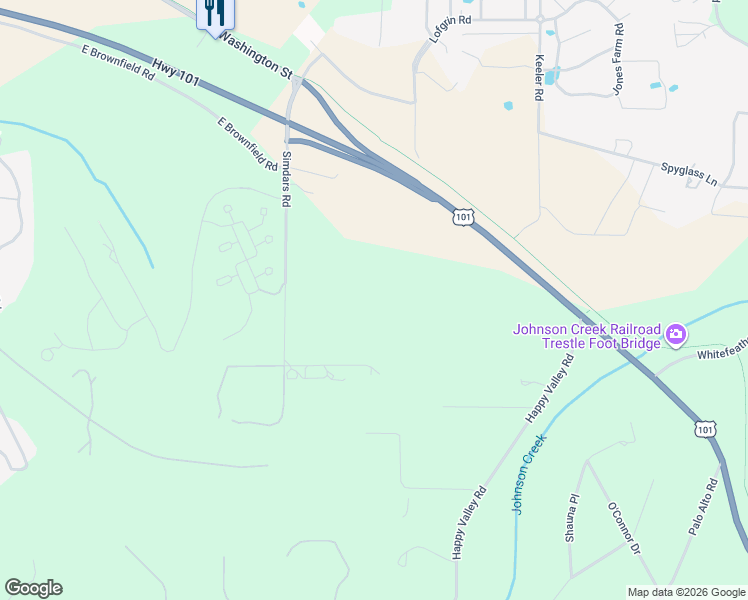 map of restaurants, bars, coffee shops, grocery stores, and more near 589 Simdars Road in Sequim