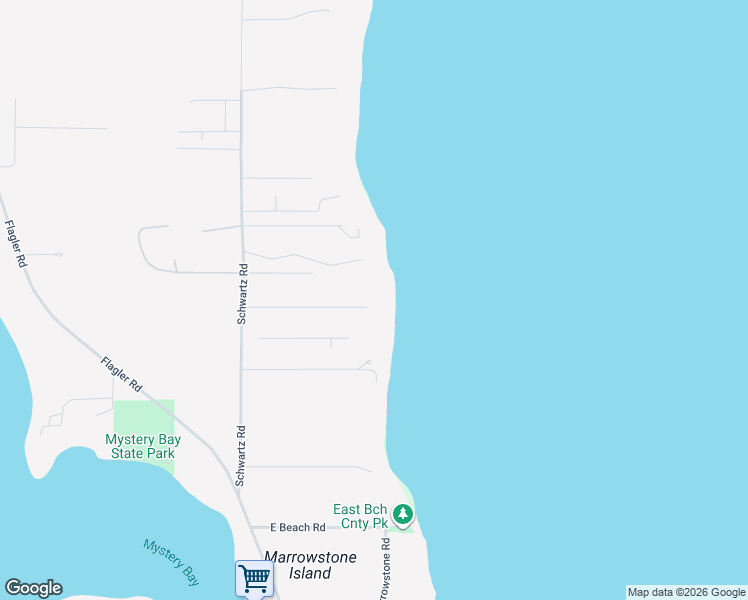map of restaurants, bars, coffee shops, grocery stores, and more near 372 Schwartz Road in Marrowstone