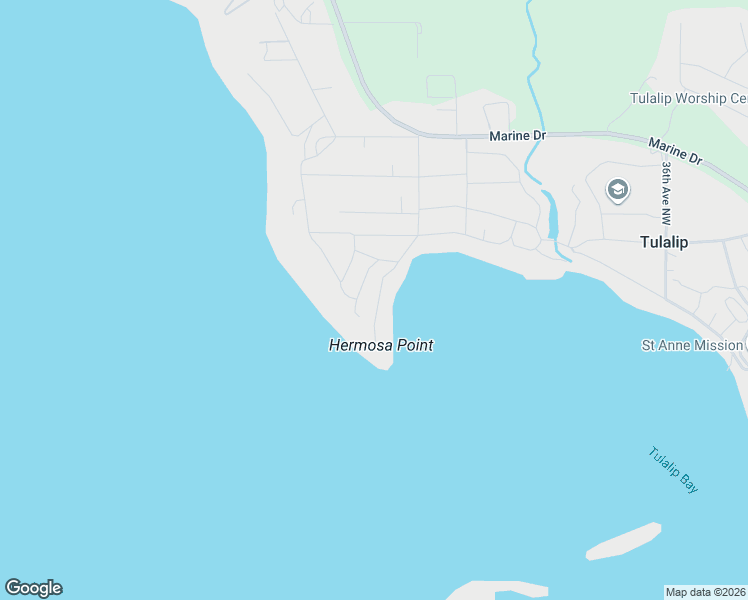 map of restaurants, bars, coffee shops, grocery stores, and more near 7407 Hermosa Beach Road in Tulalip Bay