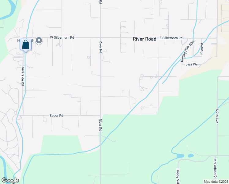 map of restaurants, bars, coffee shops, grocery stores, and more near 52 Avellana Road in Sequim