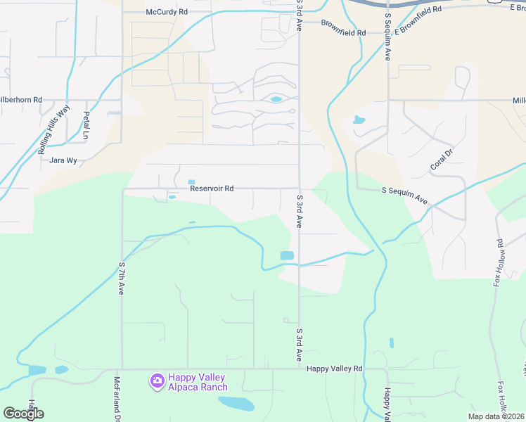 map of restaurants, bars, coffee shops, grocery stores, and more near 319 Reservoir Rd in Sequim