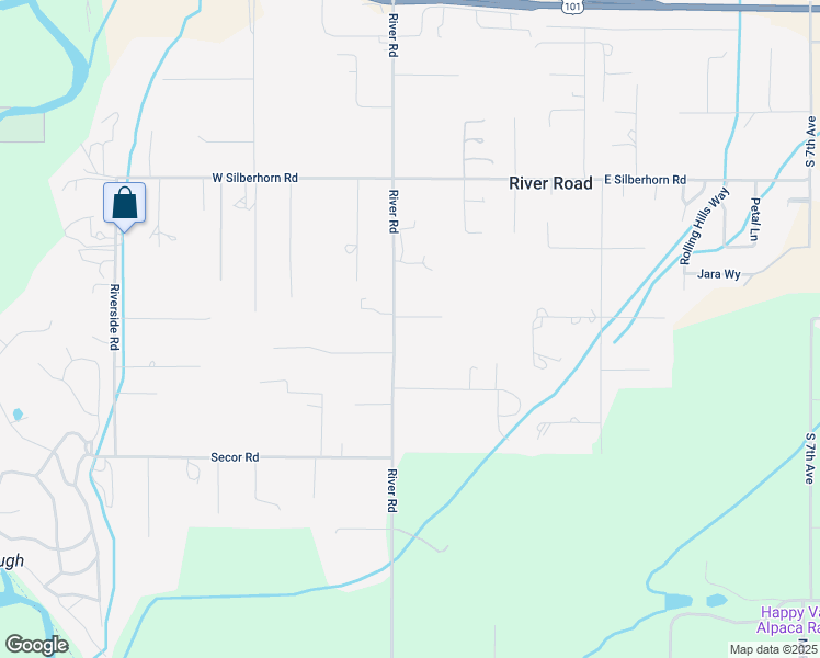 map of restaurants, bars, coffee shops, grocery stores, and more near 892 River Road in Sequim