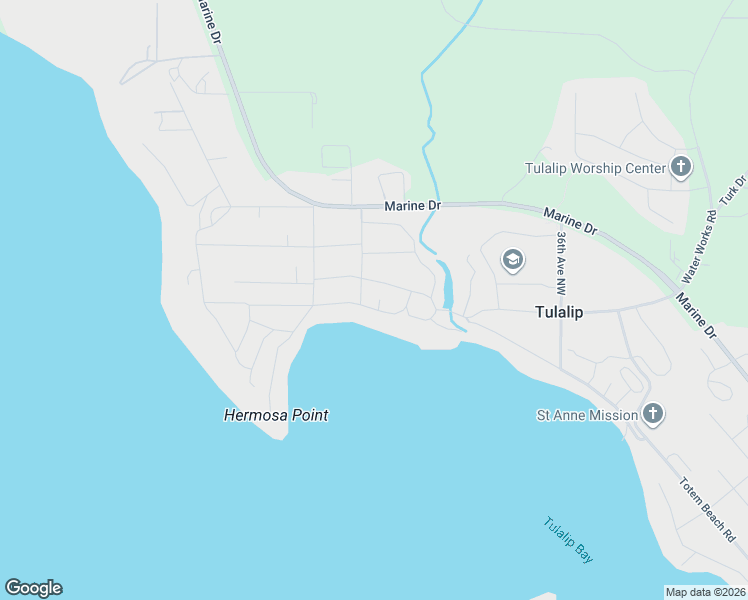 map of restaurants, bars, coffee shops, grocery stores, and more near 4132 77th Place Northwest in Tulalip Bay
